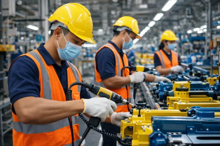 Buruh pabrik Palembang profesional